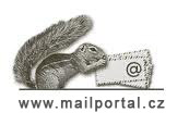 veverka s obálkou a nápisem www.mailportal.cz